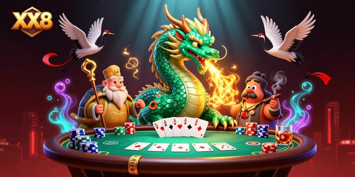 Experience thrilling gameplay with XX8, featuring dynamic poker elements and vibrant characters.
