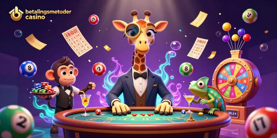 Oppdag betalingsmetoder casino med spennende grafikk og energiske karakterer som spinner og hopper.