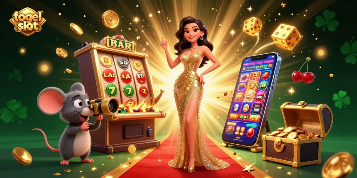 Experience the thrill of togel slot with stunning 3D visuals, featuring dynamic jackpot elements and engaging casino scenes.