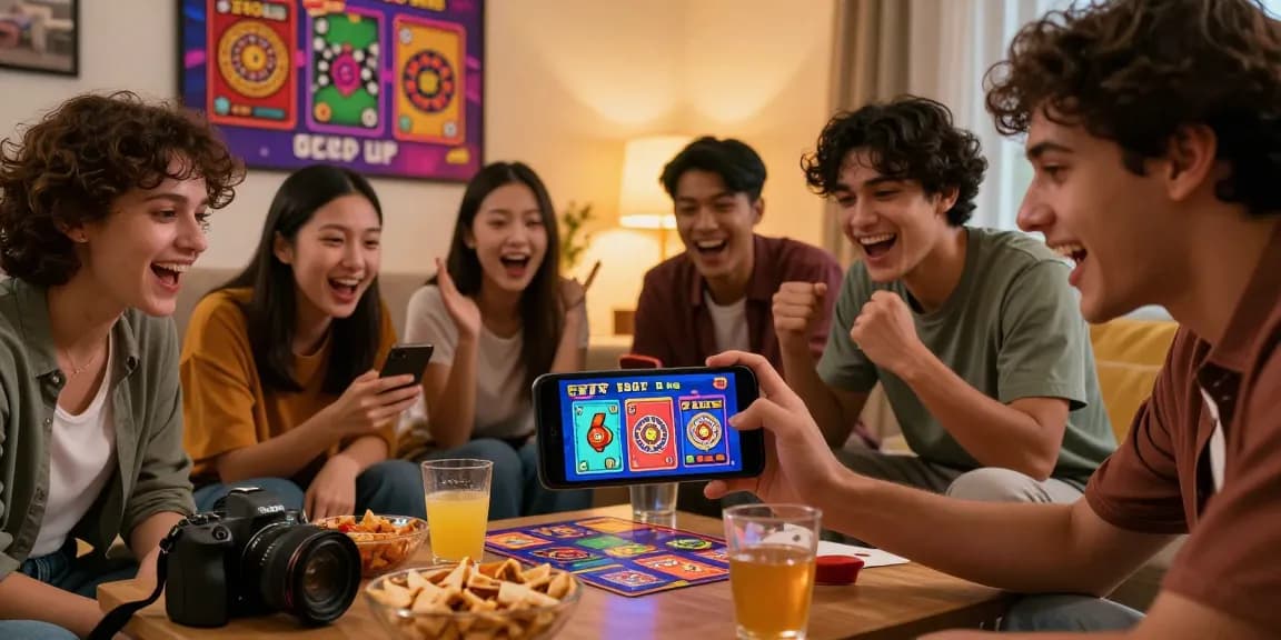 Play now with friends in an exciting 3Patti Loot gaming scene showcasing vibrant graphics and cozy atmosphere.