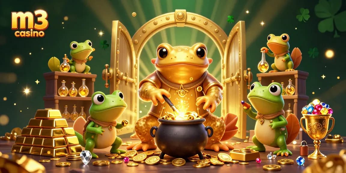 Experience the magic of M3 Casino with the alchemist and treasure galore!