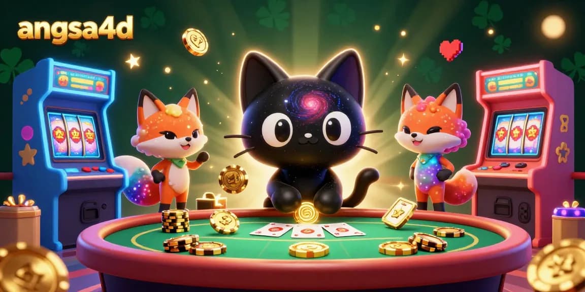 Experience the thrilling gameplay of angsa4d with an engaging cosmic casino illustration featuring captivating elements from online slots.