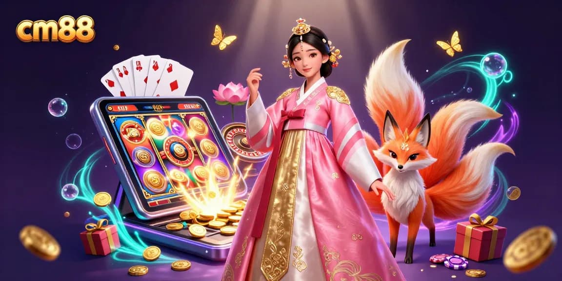 Experience excitement at cm88, spinning slots and winning jackpots in a vibrant casino scene.
