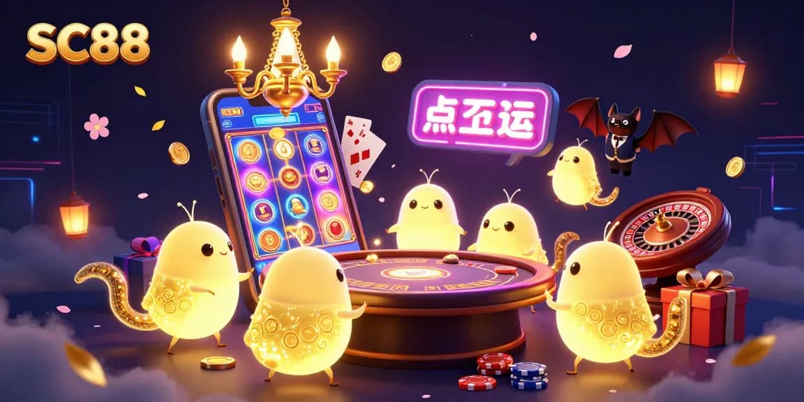 Experience the thrilling SC88 casino with glowworms lighting up the fun and instant wins.