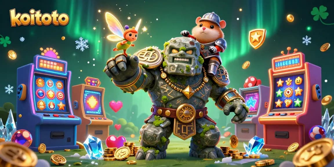 Koitoto enhances your gaming experience with colorful slot machines and engaging characters in vibrant designs.