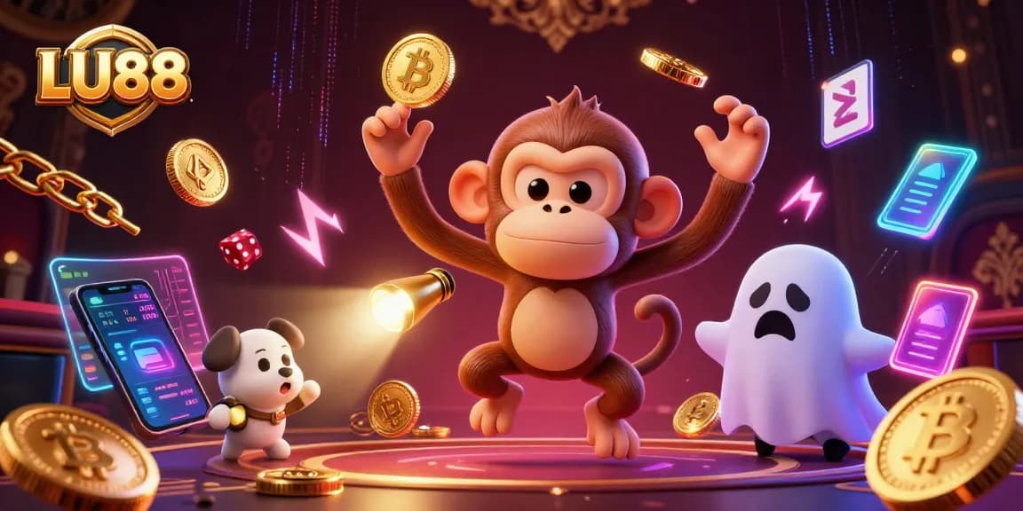 LU88 showcases a haunted casino where a mischievous monkey juggles gold, enticing players.