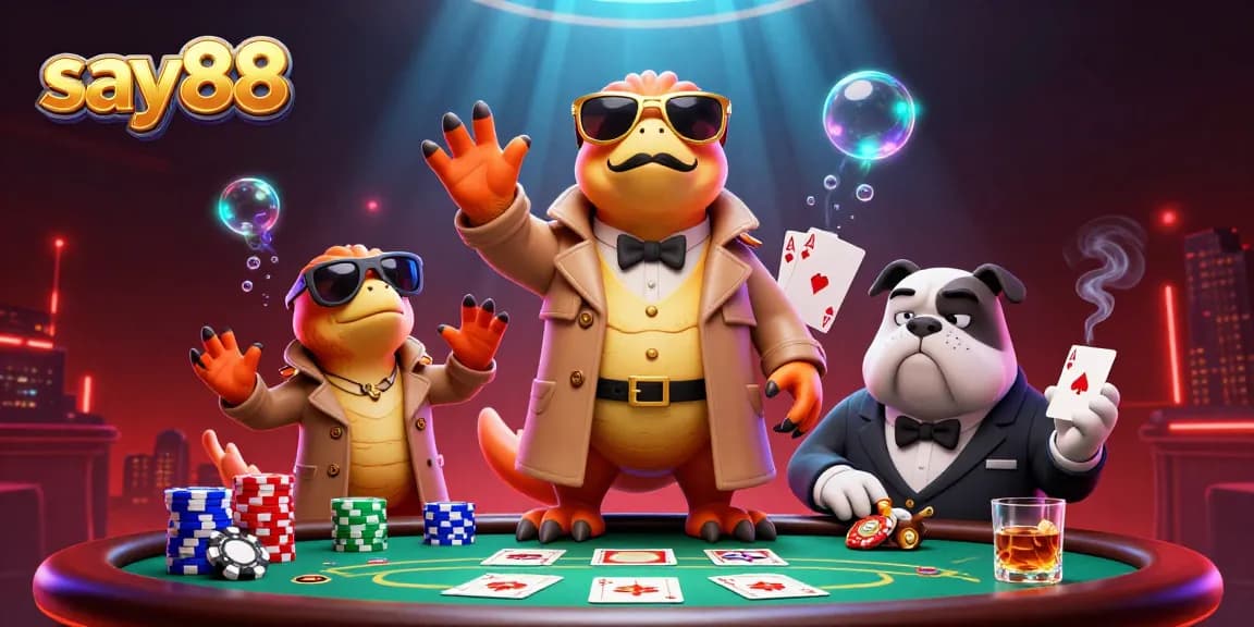 Spin to win at say88 with raptors in disguise trying to enter a VIP casino lounge.