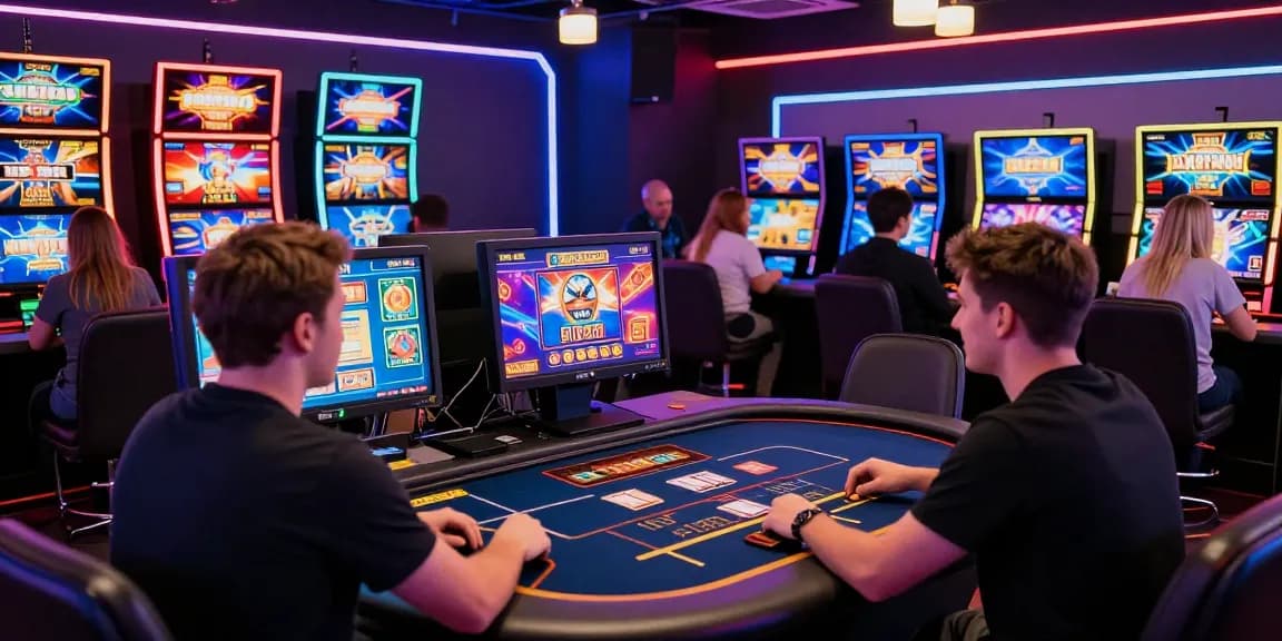 Vielfältige Spieler genießen spannende Non Gamstop Spiele in einem aufregenden Online-Casino-Umfeld.