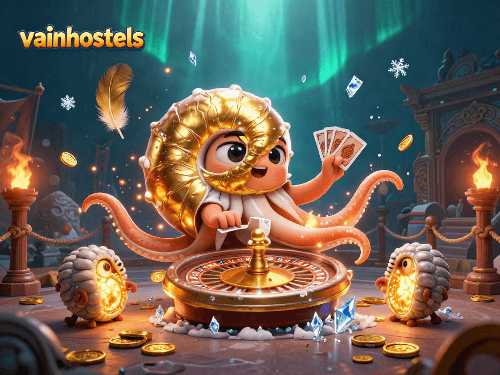 Experience thrilling gameplay with vainhostels featuring a magical nautilus roulette scene.