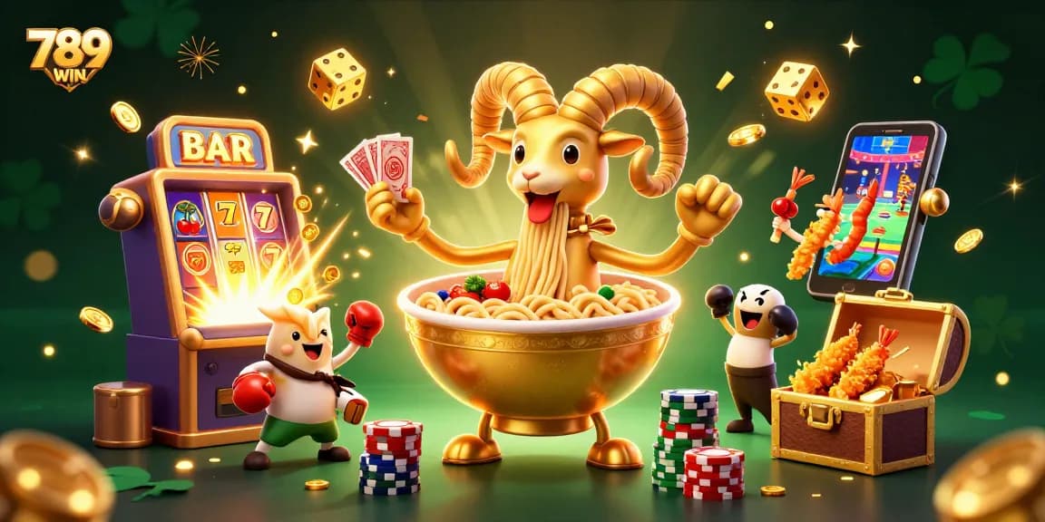 Engage with 789WIN's vibrant casino scene featuring fun games and energetic characters.