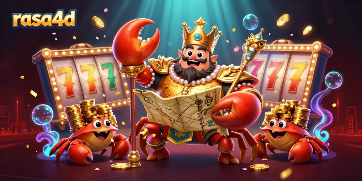 Berpartisipasi dalam permainan slot dengan rasa4d, kekaisaran kepiting emas membawa simbol keberuntungan.