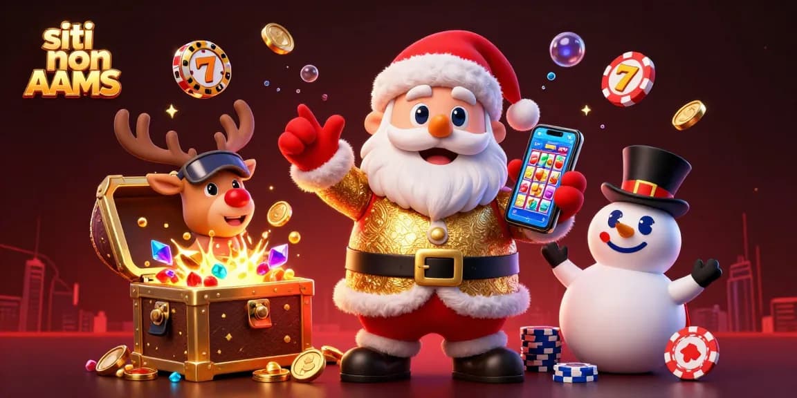 Unisciti al divertimento festivo con i siti non AAMS mentre Babbo Natale celebra le vittorie al casinò!