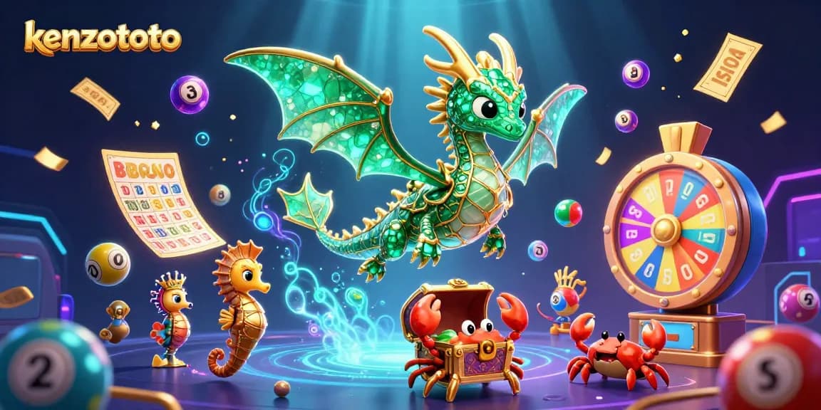 Experience kenzototo's vibrant lottery action with colorful bouncing balls and dynamic prizes!
