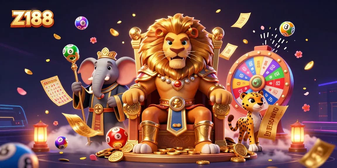 Engage with Z188's exciting online casino experience featuring dynamic gaming elements and vibrant characters.