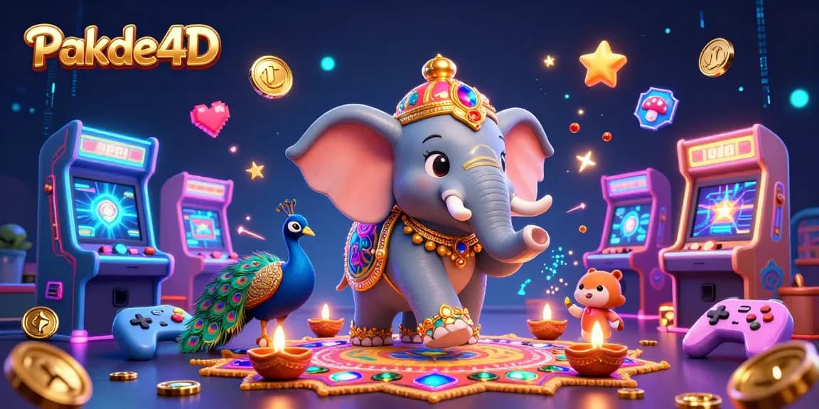 Join the excitement with Pakde4D and experience vibrant gaming adventures in a colorful 3D scene.
