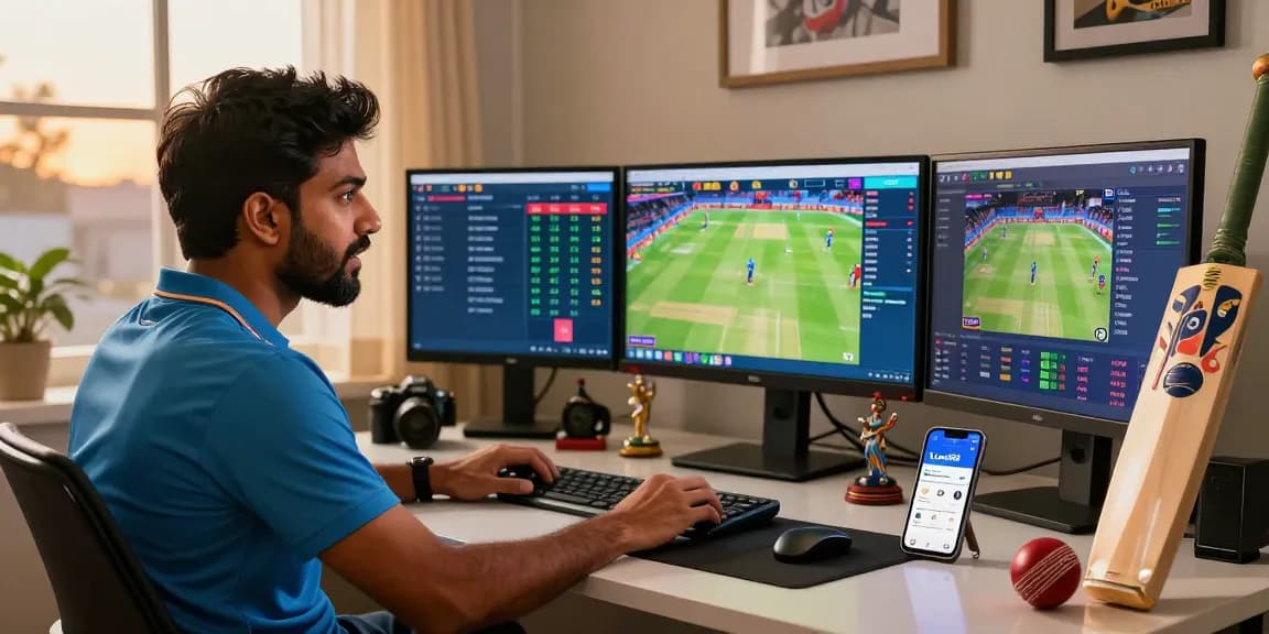 Indian player engaged with Cricket Id for betting on IPL matches at home.