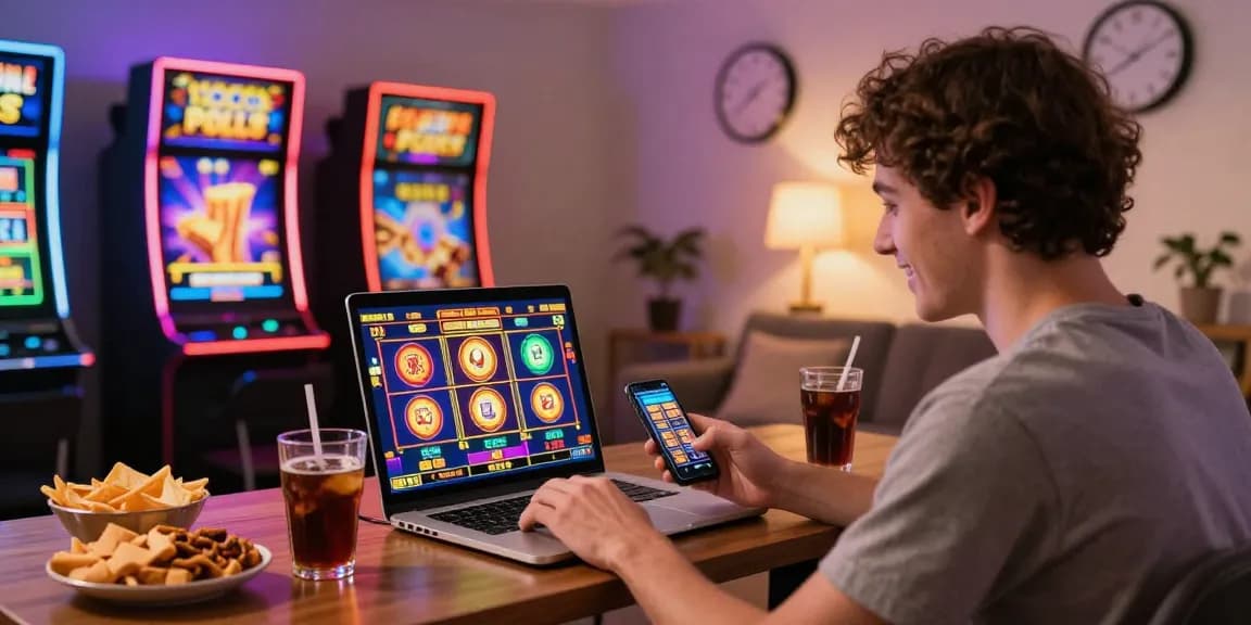 Engaging ngamenjitu online gambling scene with vibrant slot games and cozy atmosphere