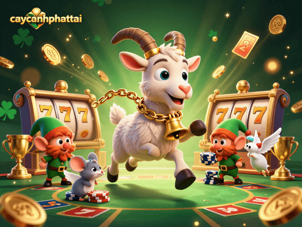 Engage with the vibrant caycanhphattai casino scene featuring festive characters and dynamic action.