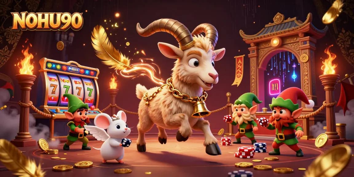 Experience the excitement of NOHU90's holiday-horror casino with Krampus and whimsical characters