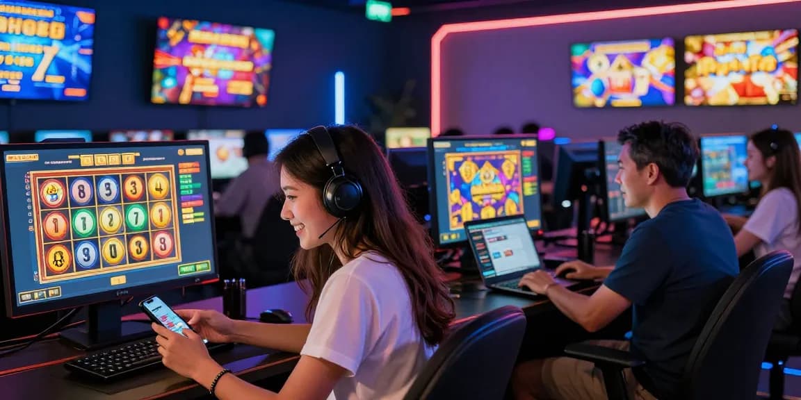 Pengalaman bermain slot online di diana4d dengan pemain yang bersemangat dan perangkat modern.