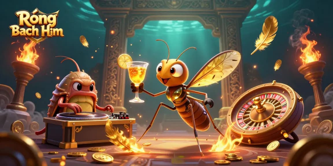 Rồng Bạch Kim reveals winning lottery strategies for bettors with an engaging 3D casino scene.