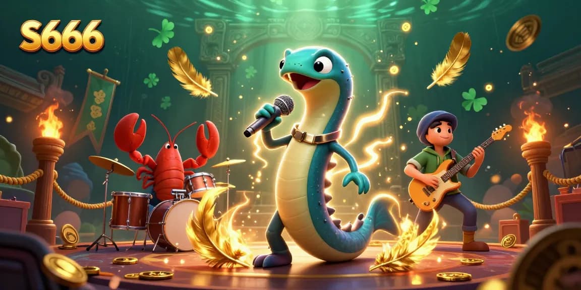 Experience the thrilling world of S666 with vibrant 3D characters lighting up an underwater casino.