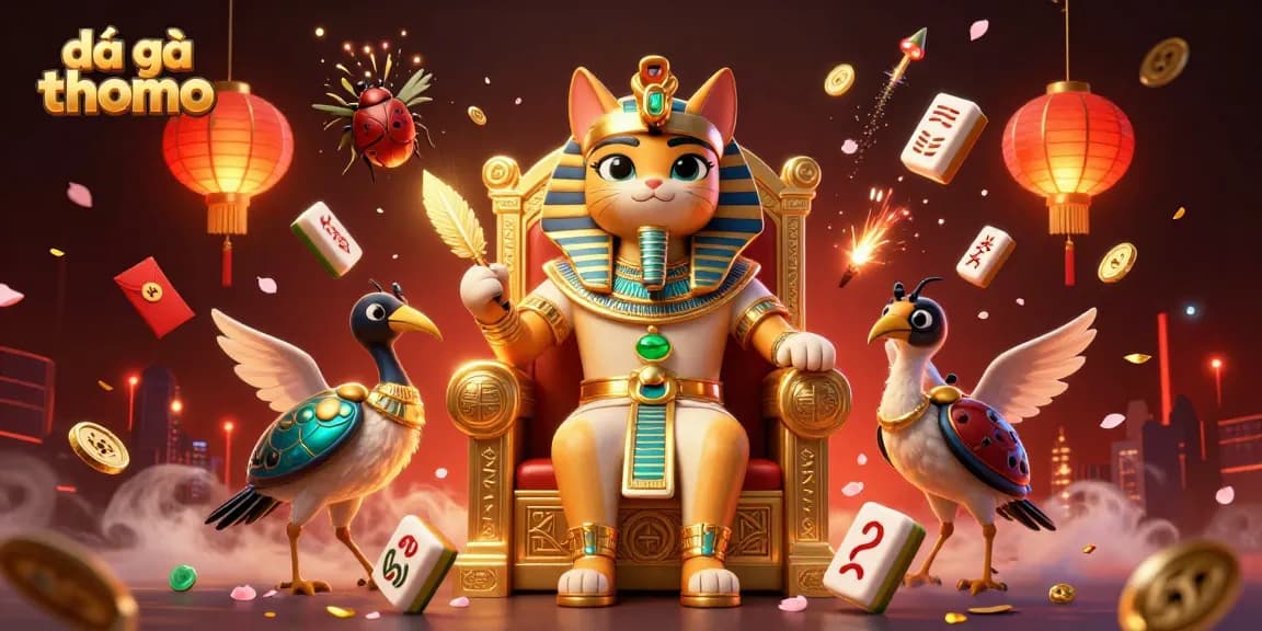 Engage in the intense action of đá gà thomo with dynamic elements and vibrant characters.