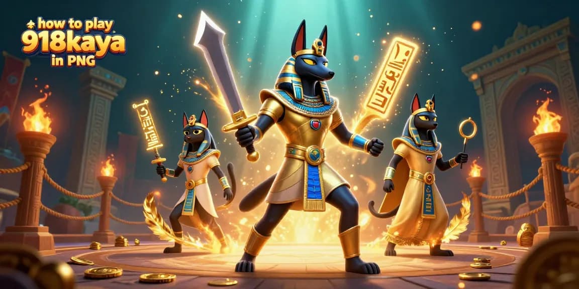 Learn how to play 918kaya in PNG with expert strategies in this vibrant, dynamic casino illustration.