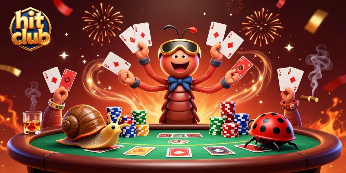 Experience the thrill at hit club with our vibrant casino scene featuring excited characters and rich game elements.