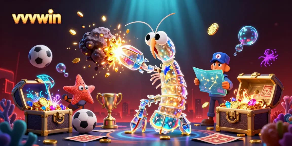 Experience thrilling sports betting opportunities with vvvwin in a vibrant 3D artistic underwater scene.