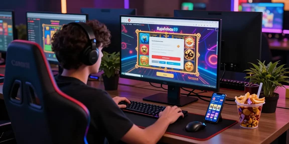 Engaging rajakhodam89 login interface for online gaming with vibrant graphics.