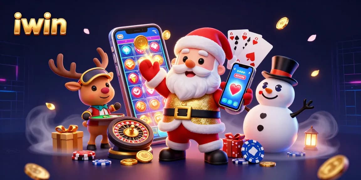 Engage with exciting iwin jackpot slots while enjoying festive casino fun with Santa and friends.