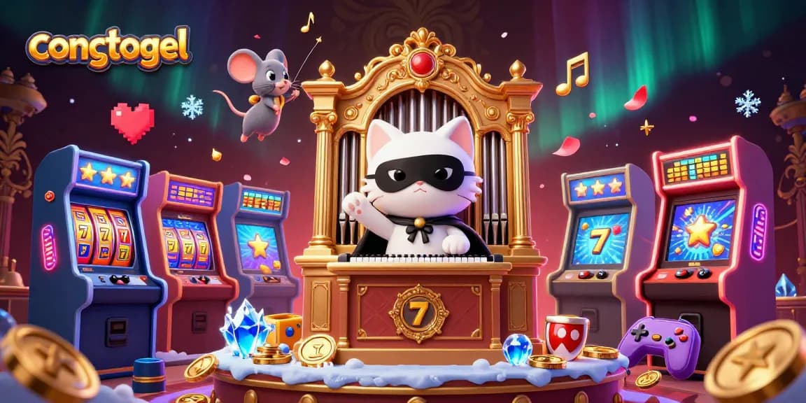 Experience congtogel thrills through vibrant 3D casino illustration full of action.