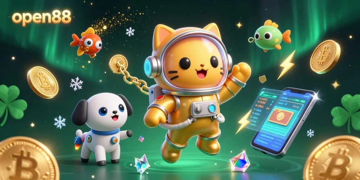 Experience winning opportunities at open88 with engaging casino-themed 3D illustration.