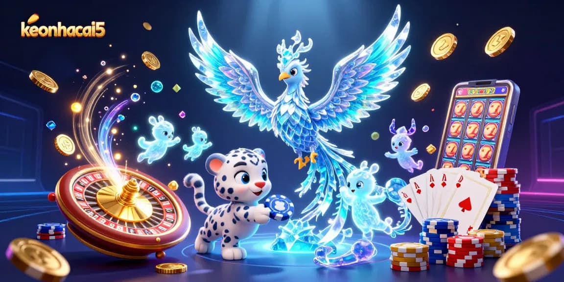Bet on exciting matches at keonhacai5 with the ice phoenix bringing luck and vibrant energy!