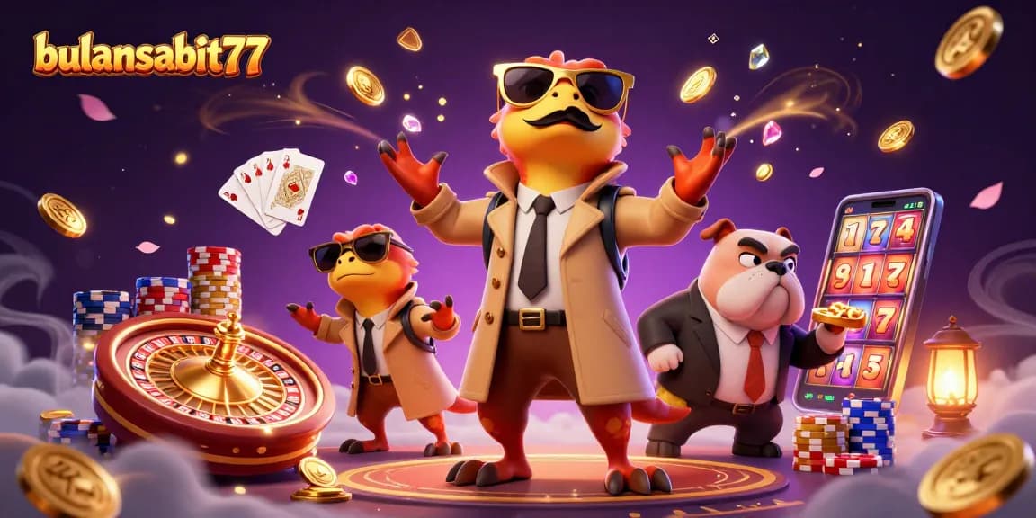 Experience bulansabit77 in a vibrant casino scene with dynamic raptors and luxurious elements.