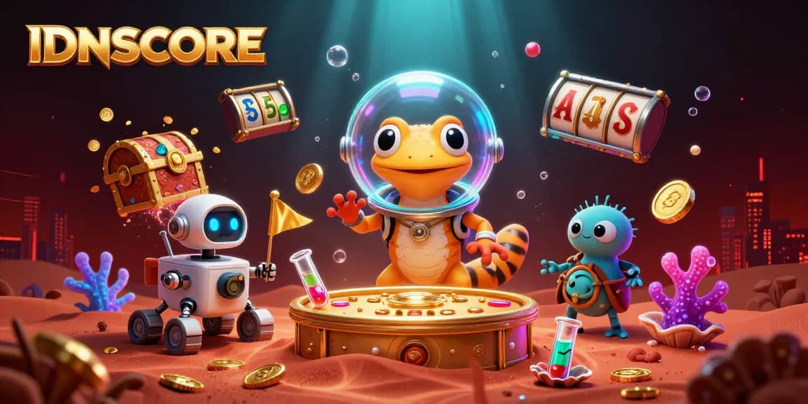 IDNSCORE brings thrilling slot discoveries in a vibrant, colorful extraterrestrial casino.