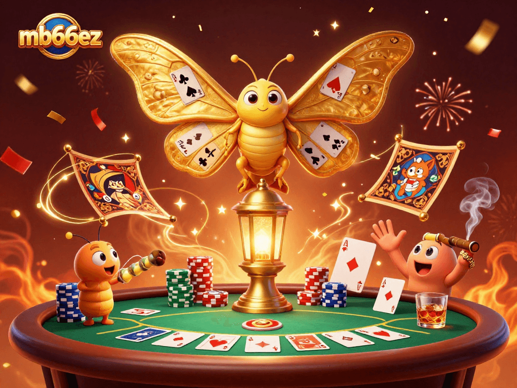 Engage with mb66ez in an immersive casino scene featuring vibrant gaming elements and animated characters.