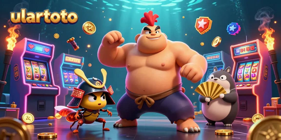 Spin to win on ulartoto with a dynamic scene of casino elements and exciting characters.