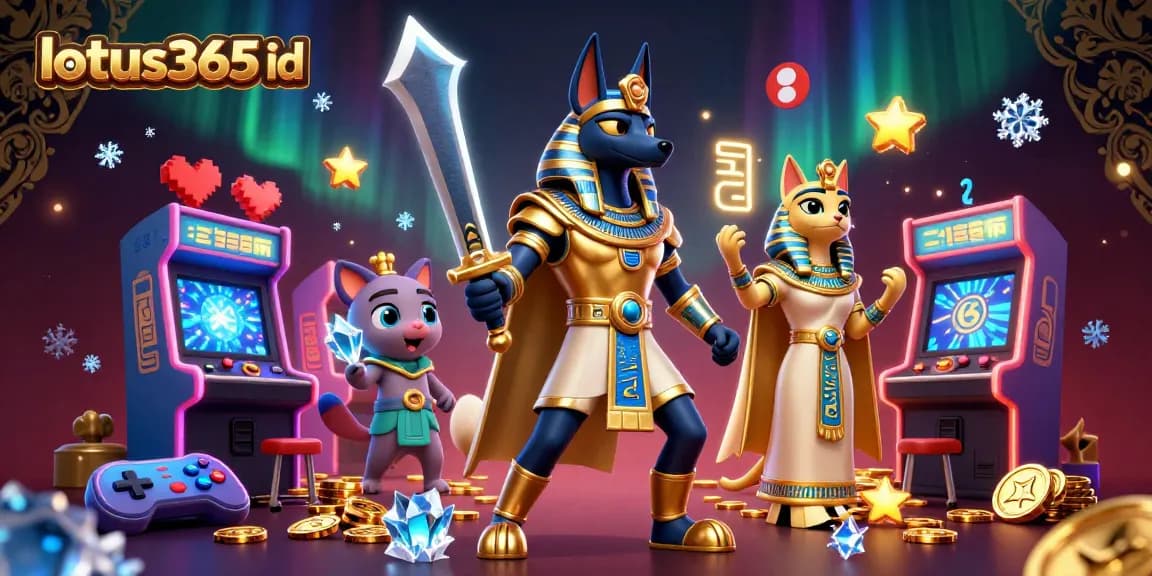 Engage in thrilling games with lotus365 id while surrounded by vibrant casino elements and characters.