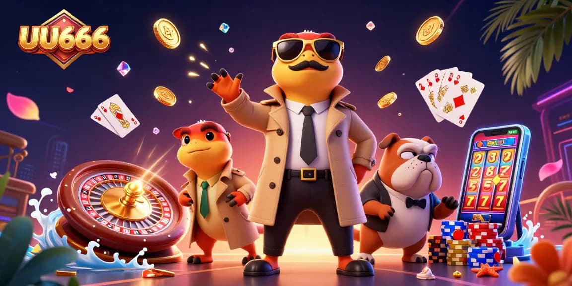 UU666 engages with a unique cartoon scenario featuring raptors trying to enter a VIP casino.