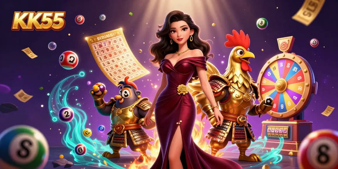Engage in thrilling gameplay at KK55 with vibrant lottery elements, exciting prizes, and dynamic action.