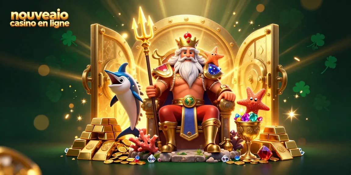 Experience the magic of nouveau casino en ligne with Neptune and treasure-filled environment.