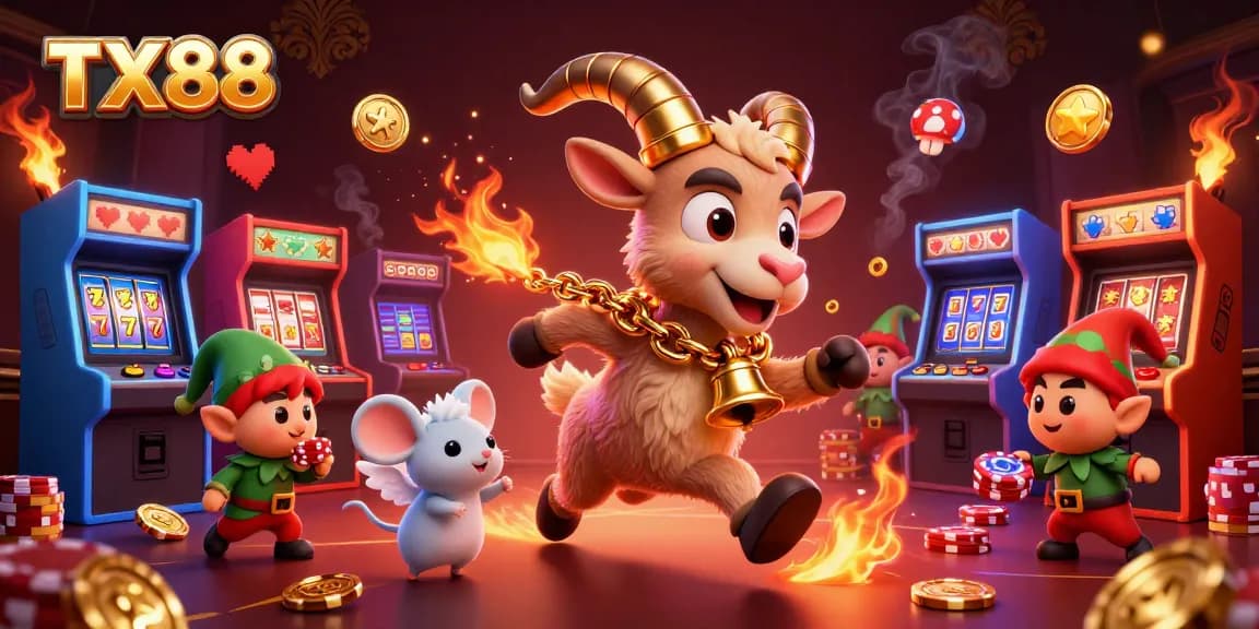 Engage in thrilling games at TX88's vibrant casino, featuring electrifying scenes and interactive gaming elements.