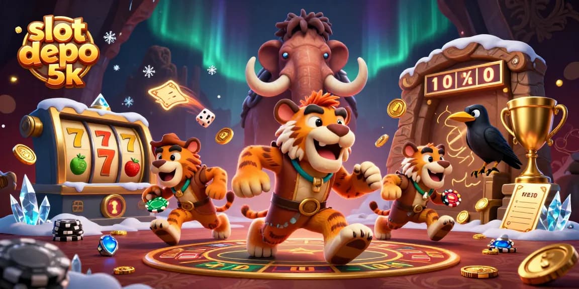 Engage in thrilling slot depo 5k action with vibrant characters and dynamic casino elements.