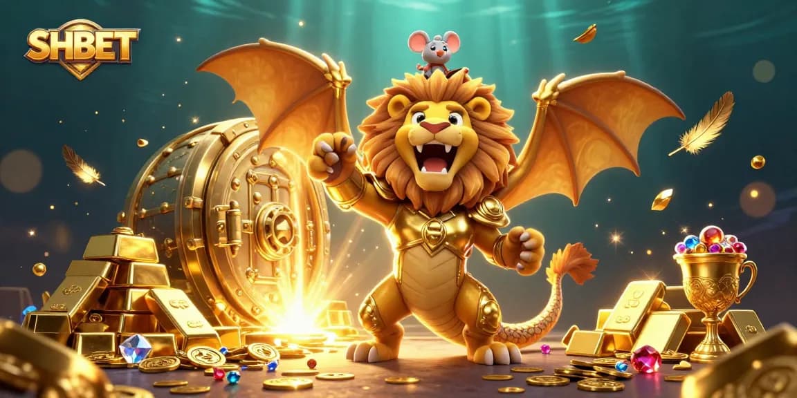 Engage with SHBET's thrilling atmosphere through golden treasures and 3D characters.