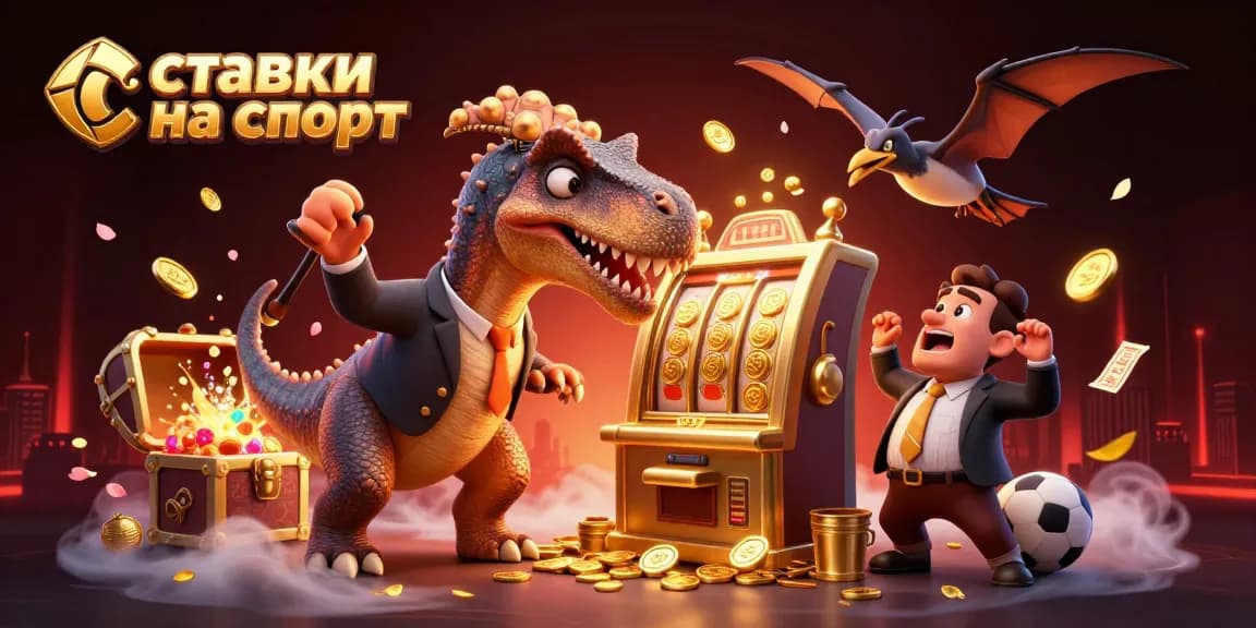 Catch golden coins while placing ставки на спорт in this dynamic casino scene.
