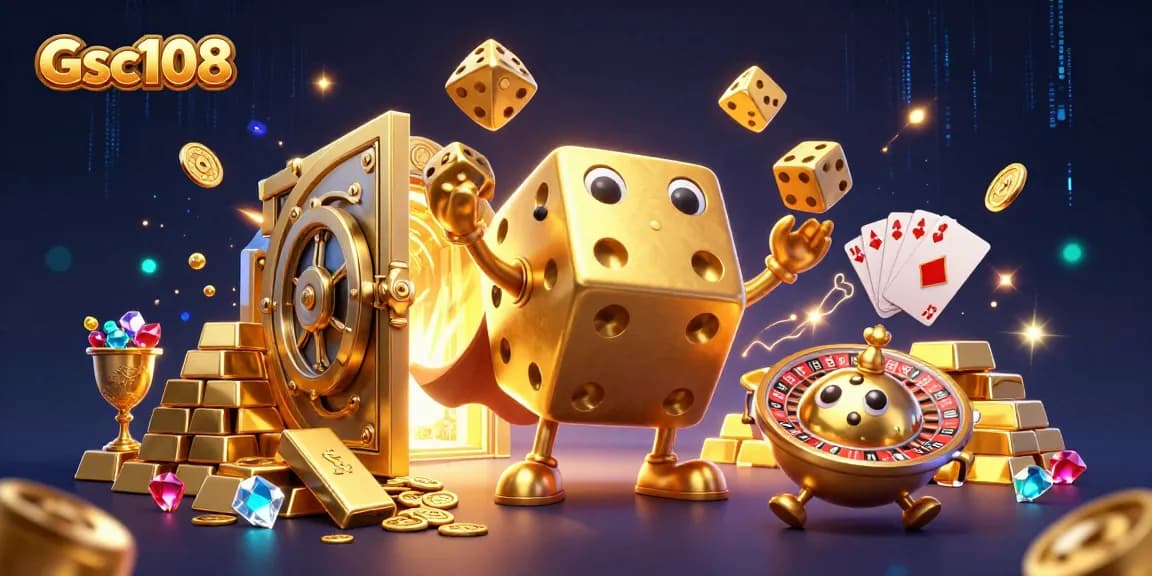Hasilkan kemenangan di Gsc108 dengan menggulingkan dadu emas dan mesin slot berkilau.