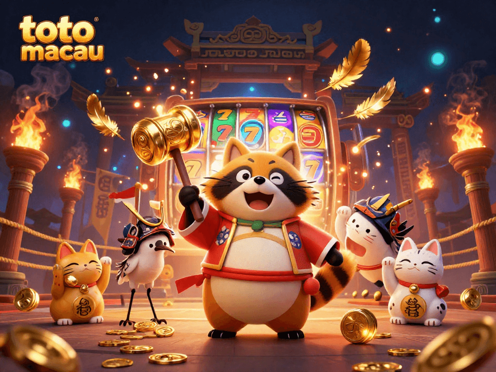 Play exciting slot games at toto slot macau with vibrant symbols and energetic casino atmosphere.