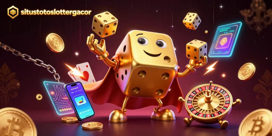 Engage with the vibrant world of situstotoslottergacor featuring a dynamic 3D casino scene.